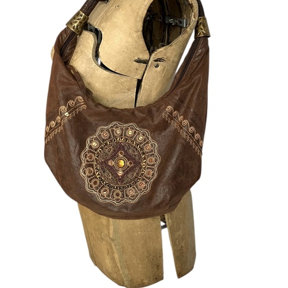 Handbags - Cute Faux Suede Embroidered Boho Bag